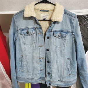 Fluffy Denim Jacket
